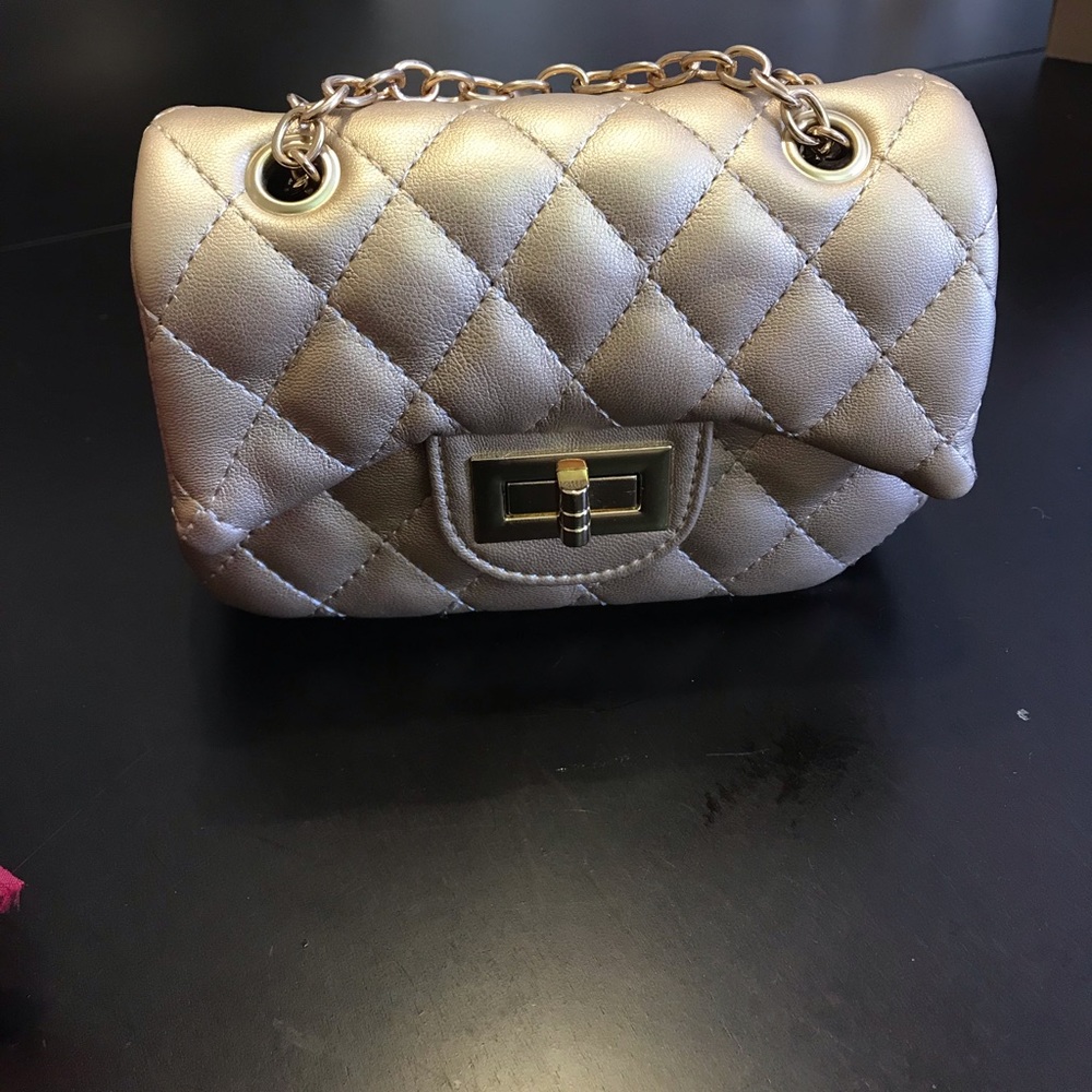 Gold purse.